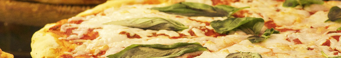Eating Pizza at Fairfield Pizza restaurant in Stamford, CT.